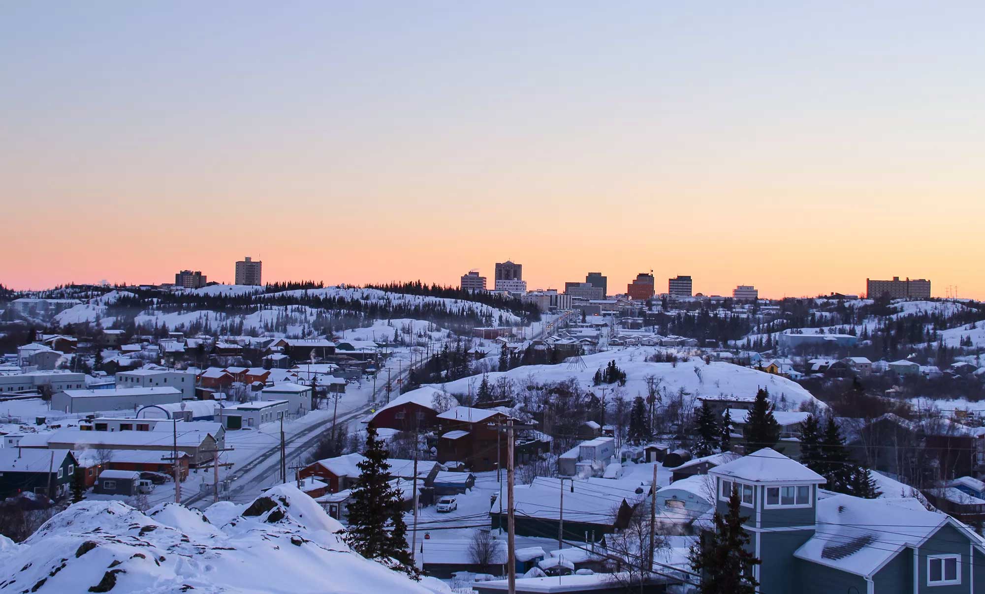 view of Yellowknife NWT